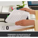 Logitech - Signature K650 - Draadloos Toetsenbord - Off White - QWERTZ