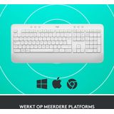 Logitech - Signature K650 - Draadloos Toetsenbord - Off White - QWERTZ