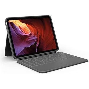 Logitech Rugged Folio - Tastatur und Foliohülle - Apple Smart connector - QWERTY - Italienisch - Graphite
