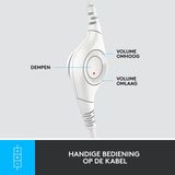 Logitech H390 Headset - OFF-WHITE - USB - Ruisonderdrukkende Microfoon