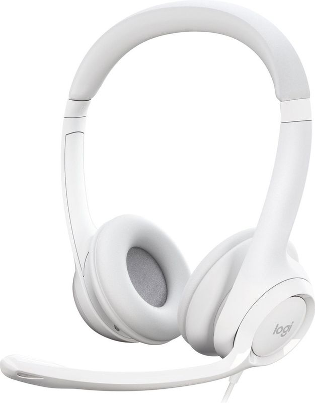 Logitech H390 Headset - OFF-WHITE - USB - Ruisonderdrukkende Microfoon