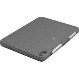 Logitech Combo Touch Case mit abnehmbarer Tastatur für iPad (10. Generation und A16), großem Präzisions-Trackpad, hintergrundbeleuchteter Tastatur in Standardgröße, Smart Connector, DEU QWERTZ- Grau
