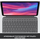 Logitech Combo Touch Tablettoetsenbord Geschikt voor iPad (10 gen) FR Azerty