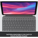 Logitech - Combo Touch - Toetsenbordhoes - Grijs - Italiaanse Lay-out