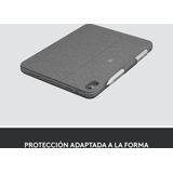 Logitech Combo Touch Case mit Abnehmbarer Tastatur für iPad (10. Generation) - Spanish Layout, Graphite
