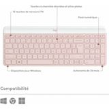 Logitech MK470 - Draadloos Toetsenbord en Muis - Roze - AZERTY
