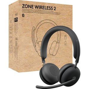 Logitech - Zone Wireless 2 - Headset - Grafiet - USB Type-C - Bluetooth