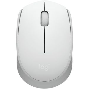 Logitech M171 Draadloze muis voor pc, Mac, laptop, 2,4 GHz met mini-USB-ontvanger, optische tracking, batterijduur van 12 maanden, beide handen, wit