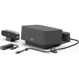 Logitech - Dock Focus Room Kit - Docking Station - Zwart - USB-C