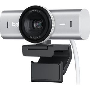 Logitech MX Brio - Webcam - 4K Ultra HD - 1080p/60fps - USB C - Pale Grey