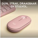 Logitech Pebble 2 M350s - Draadloze Muis - Bluetooth - 4000 dpi - Rose