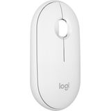 Logitech - Pebble Mouse 2 M350s - Draadloze Muis - Wit - Gerecycled Plastic
