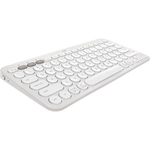 Logitech - Pebble Keys 2 K380s - Draadloos Toetsenbord - Bluetooth - Wit