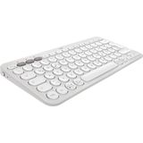 Logitech Pebble Keys 2 K380s toetsenbord Universeel RF draadloos + Bluetooth QWERTZ Duits Wit