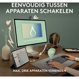 Logitech - Pebble Keys 2 K380s - Draadloos Toetsenbord - Bluetooth - Graphite