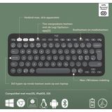 Logitech - Pebble Keys 2 K380s - Draadloos Toetsenbord - Bluetooth - Graphite