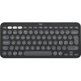 Logitech - Pebble Keys 2 K380s - Draadloos Toetsenbord - Bluetooth - Graphite