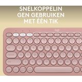 Logitech Pebble Keys 2 K380s Draadloos Toetsenbord Bluetooth Azerty Rose