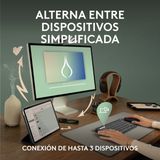 Logitech Pebble Keys 2 K380s toetsenbord RF-draadloos + Bluetooth QWERTY Spaans Wit