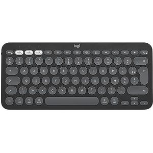 Logitech Pebble Keys 2 K380s toetsenbord RF-draadloos + Bluetooth QWERTY Deens, Fins, Noors, Zweeds Grafiet