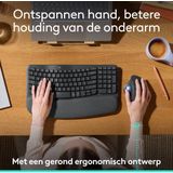 Logitech - Ergo M575S - Draadloze Muis - Ergonomisch - Graphite