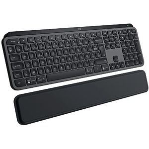Logitech MX Keys S Plus - Draadloos Toetsenbord met Polssteun - Azerty - Zwart