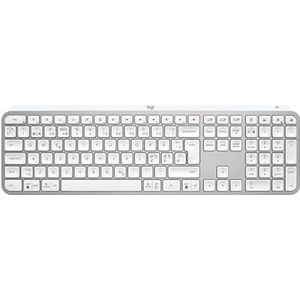 Logitech MX Keys S toetsenbord RF-draadloos + Bluetooth Portugees Aluminium, Wit