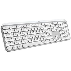 Logitech MX Keys S toetsenbord RF-draadloos + Bluetooth QWERTY Italiaans Aluminium, Wit