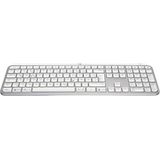 Logitech MX Keys toetsenbord Universeel RF draadloos + Bluetooth QWERTZ Duits Aluminium, Wit