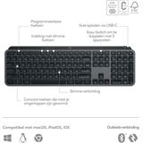 Logitech - MX Keys S PLUS - Draadloos Toetsenbord - Grijs - Laag Profiel
