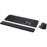 Logitech MX Keys S Combo: Leistungsstarke kabellose Tastatur und Maus mit Handablage,Customizable Illumination, Fast Scrolling,Bluetooth, für Windows/Linux/Chrome/Mac- Graphit, Deutsches QWERTZ-Layout