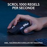 Logitech MX Keys S Combo - Draadloos Toetsenbord en Muis met Polssteun - Azerty FR - Graphite