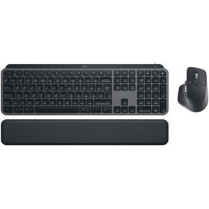 LOGITECH MX Keys S - Toetsenbord en Muis Set - Draadloos - Verlicht - Bluetooth