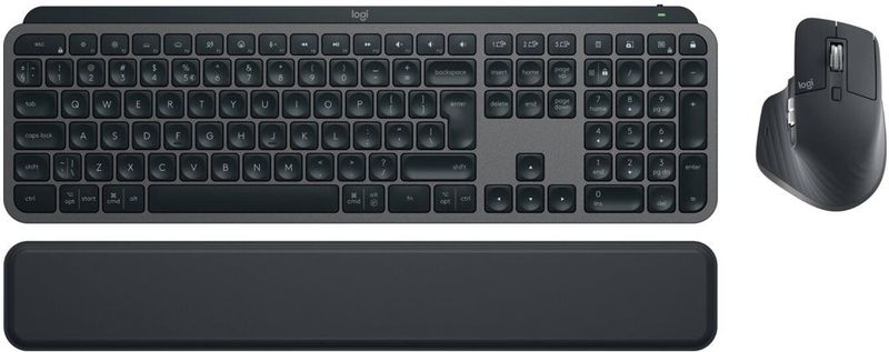 LOGITECH MX Keys S - Toetsenbord en Muis Set - Draadloos - Verlicht - Bluetooth