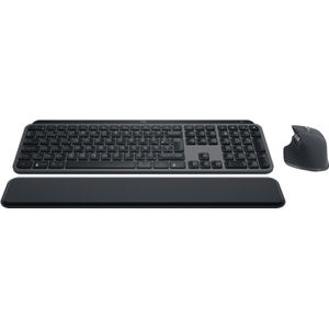 Logitech MX Keys S Combo - Draadloos Toetsenbord en Muis met Polssteun - Qwerty US international - Graphite