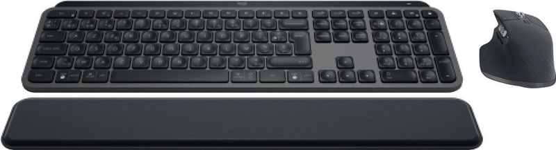 Logitech - MX Keys S - Draadloos Toetsenbord en Muis - Engels - Zwart - Premium Materialen