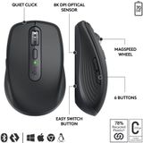 Logitech MX Anywhere 3S for Business muis Kantoor Rechtshandig RF-draadloos + Bluetooth Laser 8000 DPI