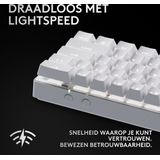 Logitech - G PRO X 60 Lightspeed - Draadloos Gaming Toetsenbord - Wit - RGB - Tactile