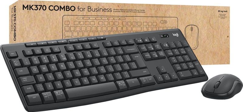 Logitech MK370 Combo for Business - Toetsenbord en muis set - draadloos - Bluetooth LE - QWERTZ - Zwitsers - grafiet