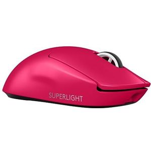 Logitech G PRO X SUPERLIGHT 2 LIGHTSPEED gamingmuis, draadloos, licht, hybride switches, LIGHTFORCE, Duitse versie - roze