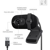 Logitech - Brio 100 - Webcam - Full HD - Zwart - Hoog Dynamisch Bereik