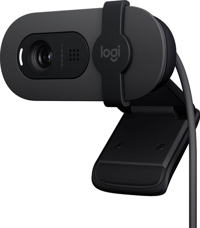 Logitech - Brio 100 - Webcam - Full HD - Zwart - Hoog Dynamisch Bereik