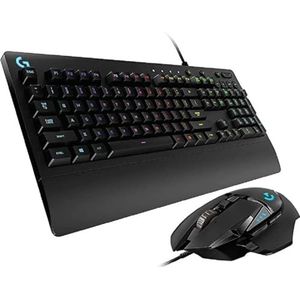 Logitech G 502 Hero - Gaming Muis - Zwart - 25600 DPI Optische Sensor + G213 Prodigy Toetsenbord - Duitse QWERTZ Lay-out