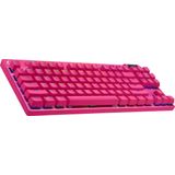 Logitech G PRO X TKL toetsenbord Gamen RF draadloos + Bluetooth QWERTY US International Magenta