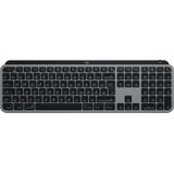Logitech MX Keys for Mac toetsenbord Kantoor RF draadloos + Bluetooth QWERTZ Duits Aluminium, Zwart