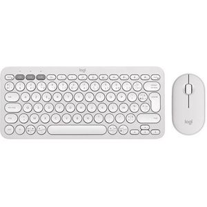 Logitech Draadloos Toetsenbord En Draadloze Muis Pebble 2 Combo Azerty Wit (920-012210)