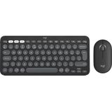 Logitech - Pebble 2 - Draadloos Toetsenbord en Muis - Zwart - Gerecycled Plastic