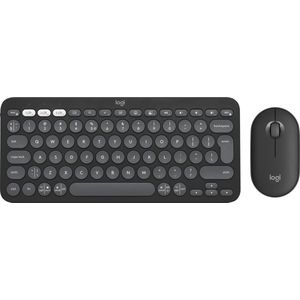 Logitech - Pebble 2 - Draadloos Toetsenbord en Muis - Zwart - Gerecycled Plastic