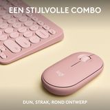 Logitech Pebble 2 Combo - Draadloos Toetsenbord en Muis combinatie - Qwerty US - Rose