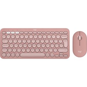 Logitech Pebble 2 Combo - Draadloos Toetsenbord en Muis combinatie - Qwerty US - Rose